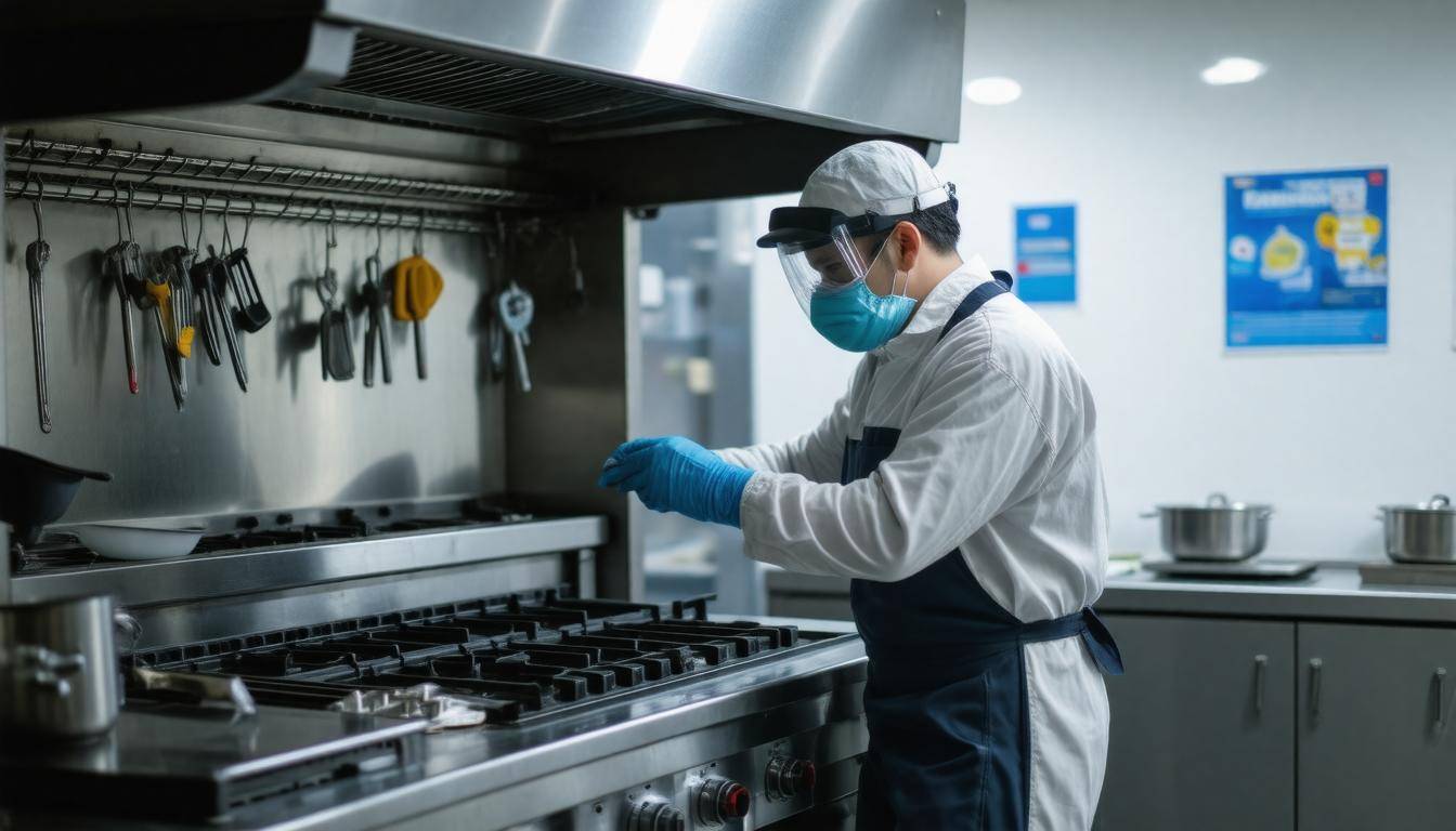 Hood cleaning technician